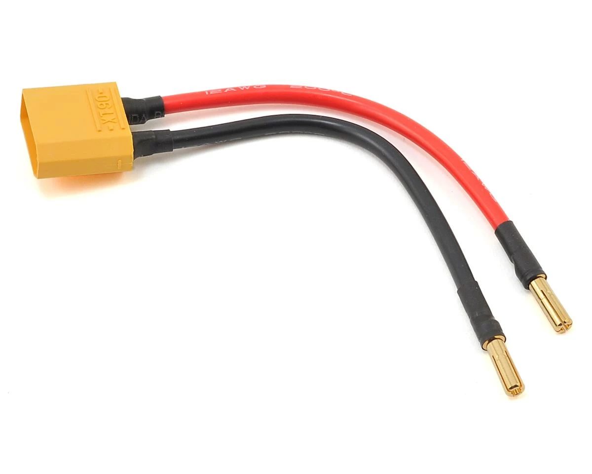 Arrma XT90 Male To 4mm 'Banana' Plug Charging Adaptor