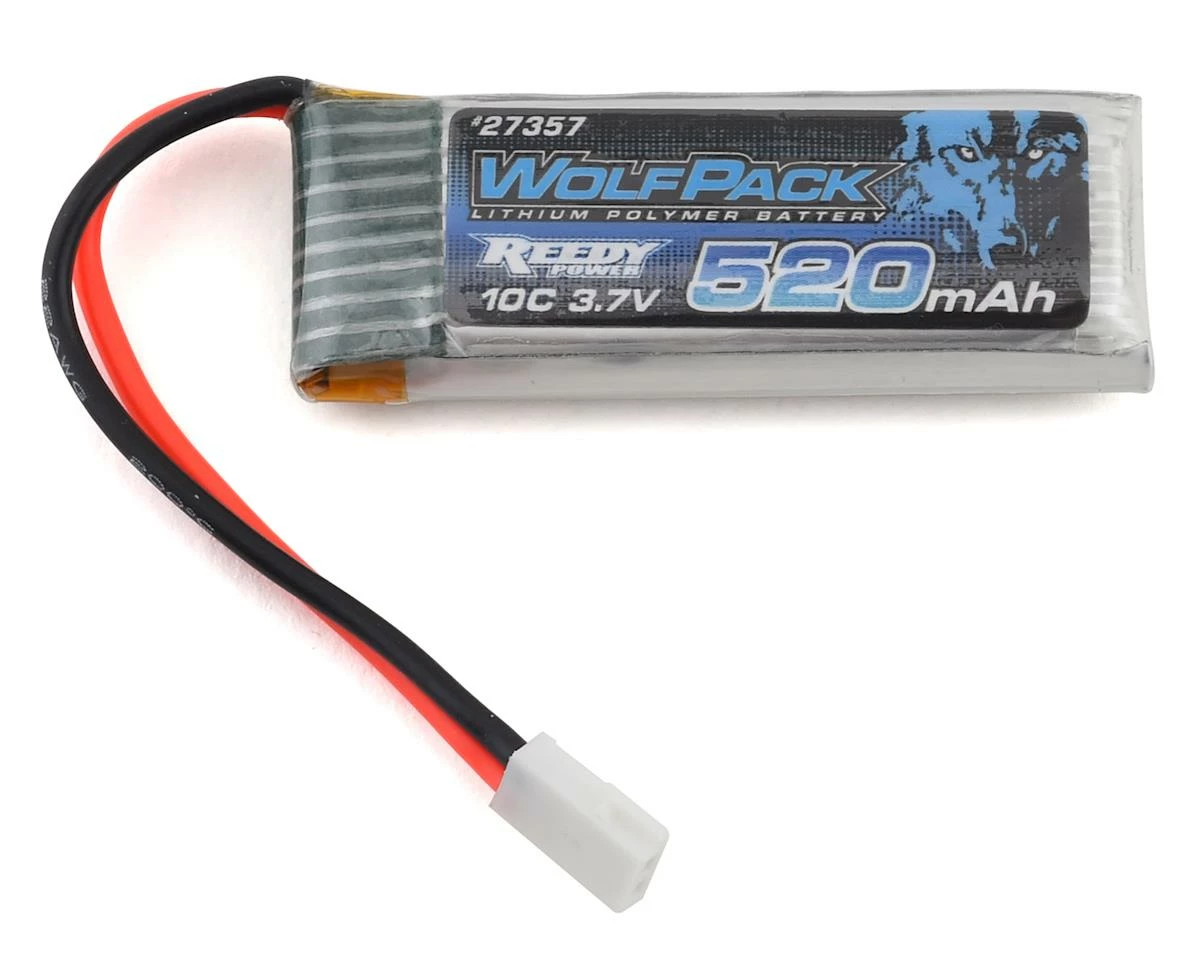 Reedy WolfPack 1S LiPo 10C Battery Pack W/Micro Connector (3.7V/520mAh)