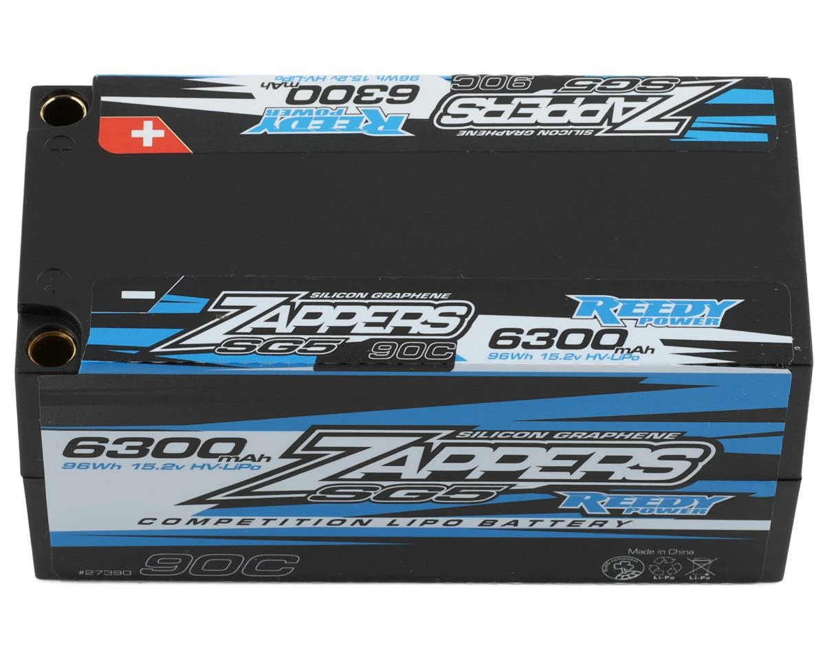 Reedy Zappers HV SG5 Shorty 90C LiPo Battery (15.2V/6300mAh) W/5mm Bullets