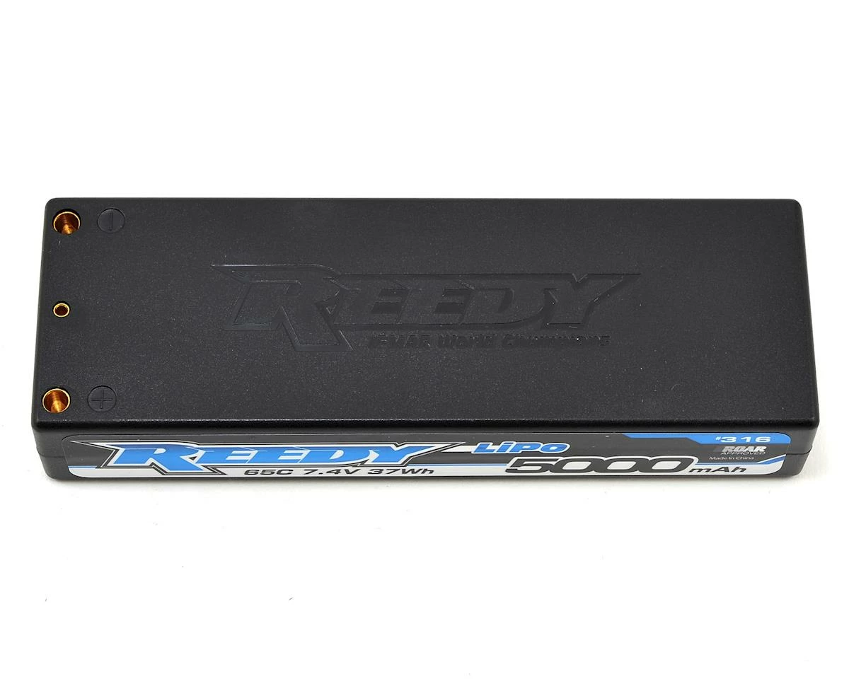 Reedy 2S Hard Case LiPo Battery Pack 65C W/4mm Bullets (7.4V/5000mAh)