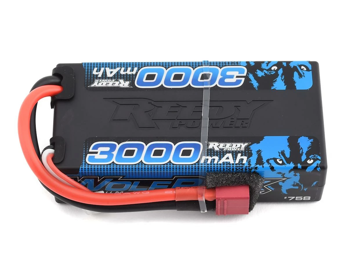 Reedy WolfPack 2S Hard Case Shorty 30C LiPo Battery (7.4V/3000mAh) W/T-Style Connector