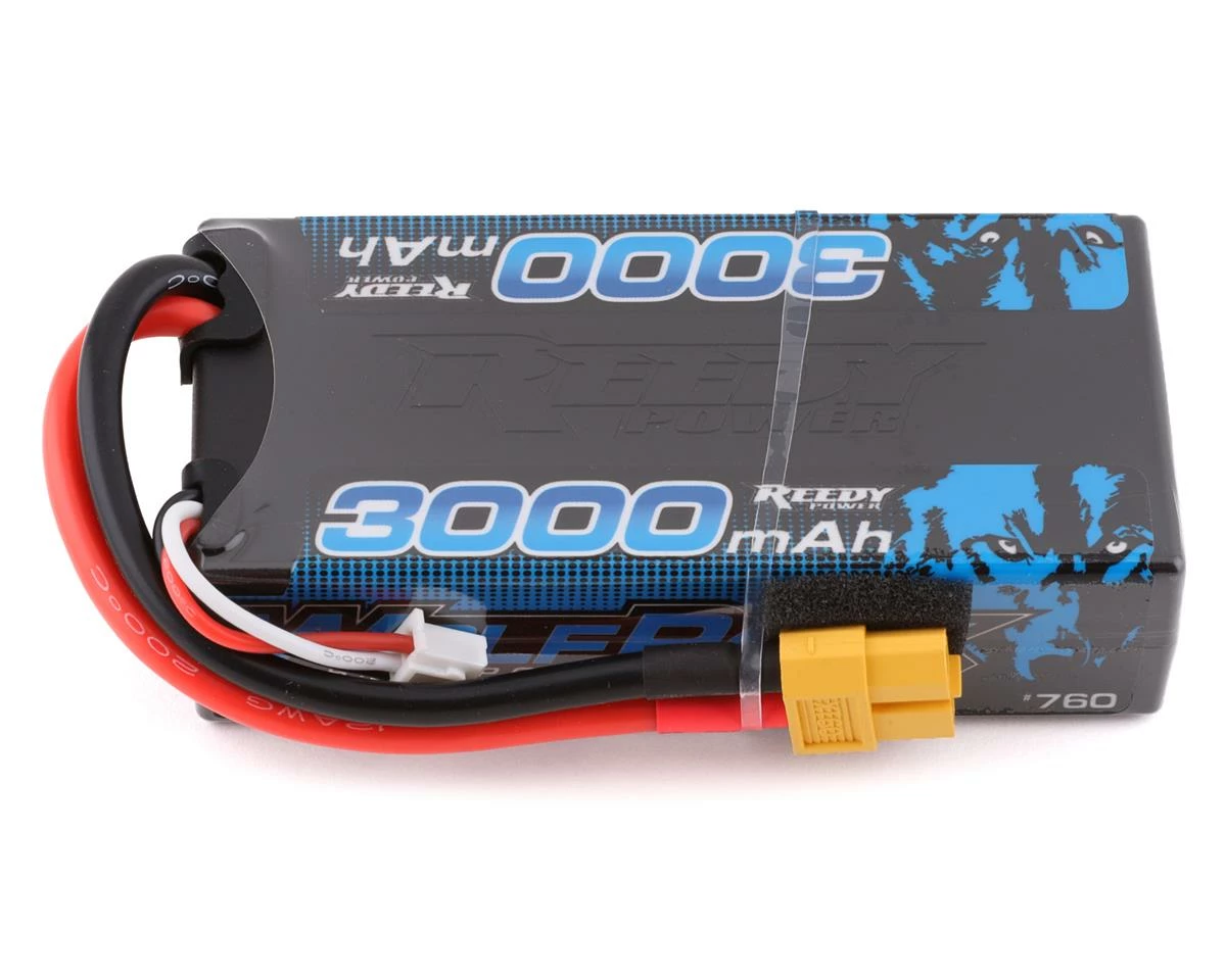 Reedy WolfPack 2S Hard Case Shorty 30C LiPo Battery (7.4V/3000mAh) W/XT60 Connector