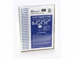 Badger Air-brush Co. Foto/Frisket Film Sheets (10) (8x11")