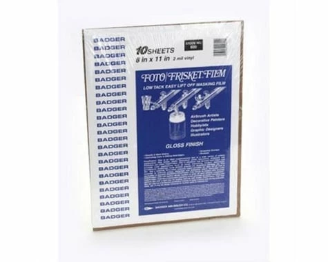 Badger Air-brush Co. Foto/Frisket Film Sheets (10) (8x11")