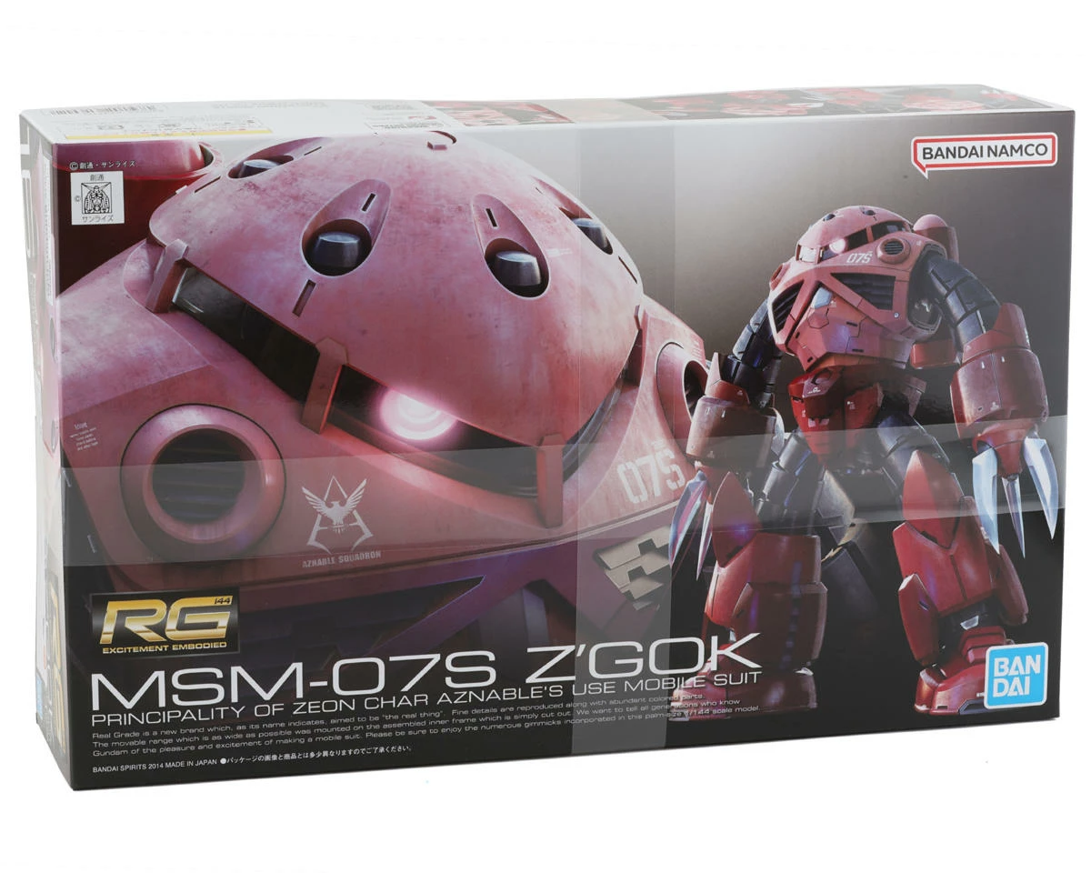 Bandai RG 16 MSM-07S Z'Gok Gundam 1/144 Action Figure Model Kit - Image 2