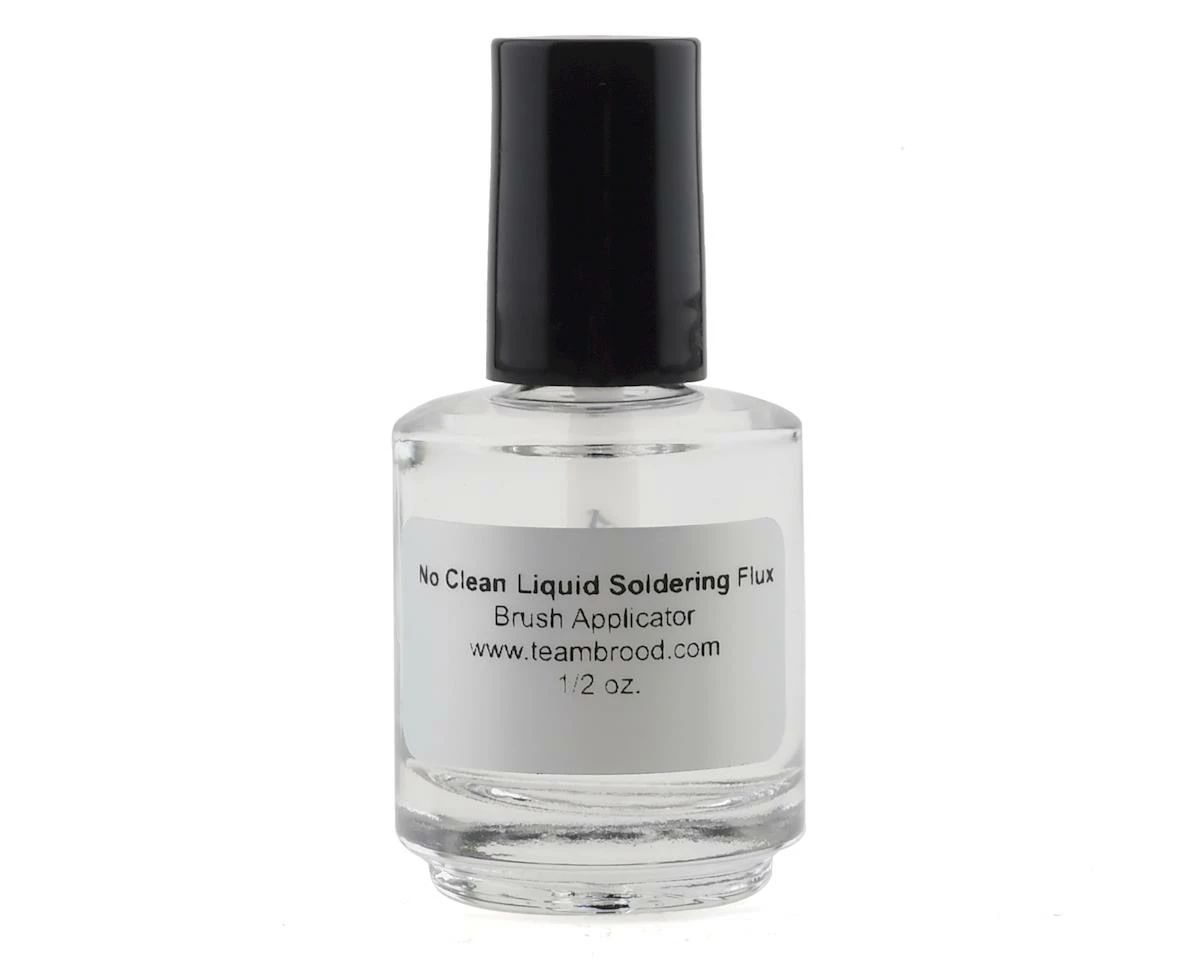 Team Brood No Clean Liquid Soldering Flux Brush Bottle (1/2oz)