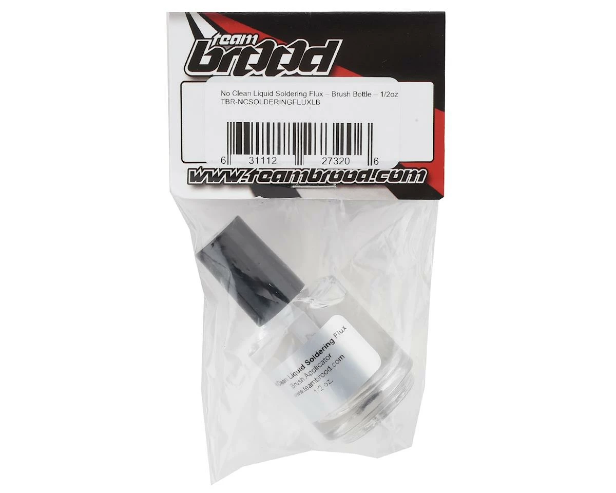 Team Brood No Clean Liquid Soldering Flux Brush Bottle (1/2oz) - Image 2