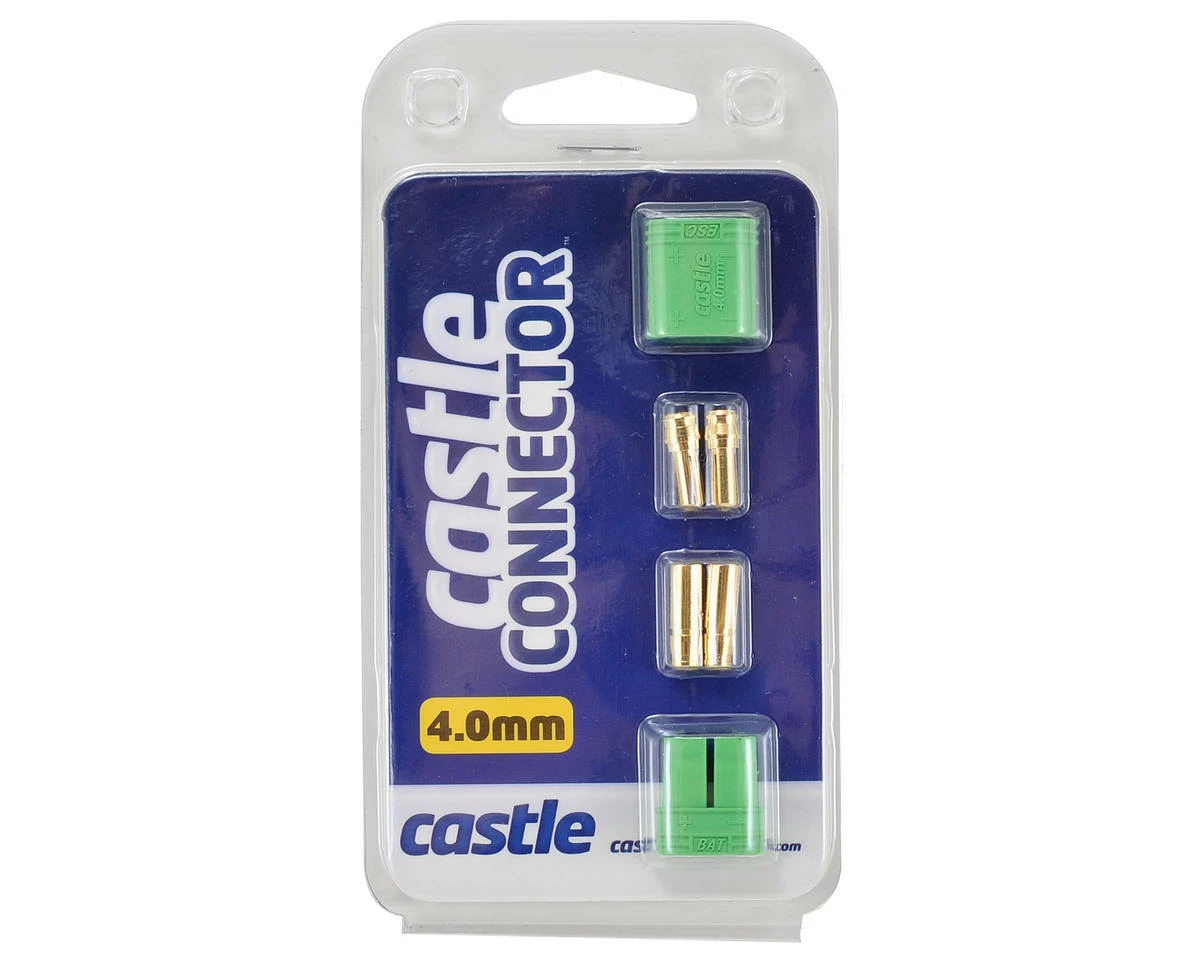 Castle Creations 4mm Polarized Bullet Connector Set (Male/Female) - Image 2