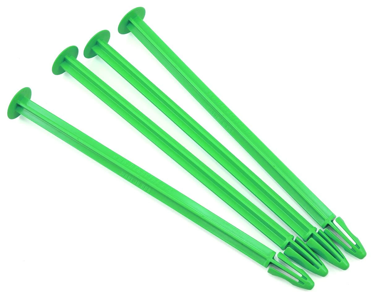 DE Racing Truggy Tire Spikes (Green) (4)