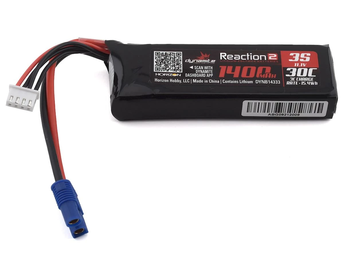 Dynamite 3S LiPo Battery Pack (11.1V/1400mAh) W/EC3 Connector