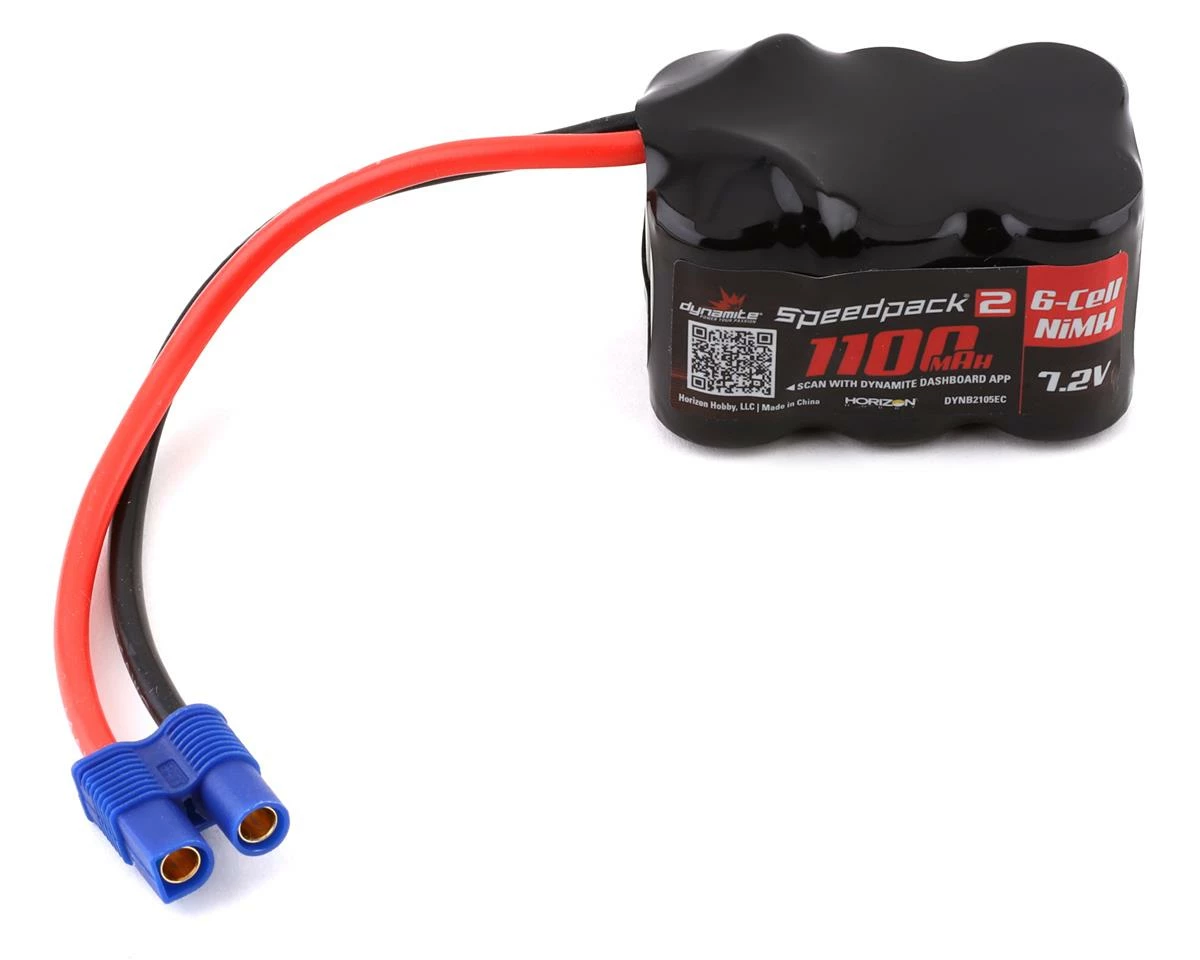 Dynamite "Speedpack2" 6-Cell NiMH Hump Pack W/EC3 Connector (7.2V/1100mAh)