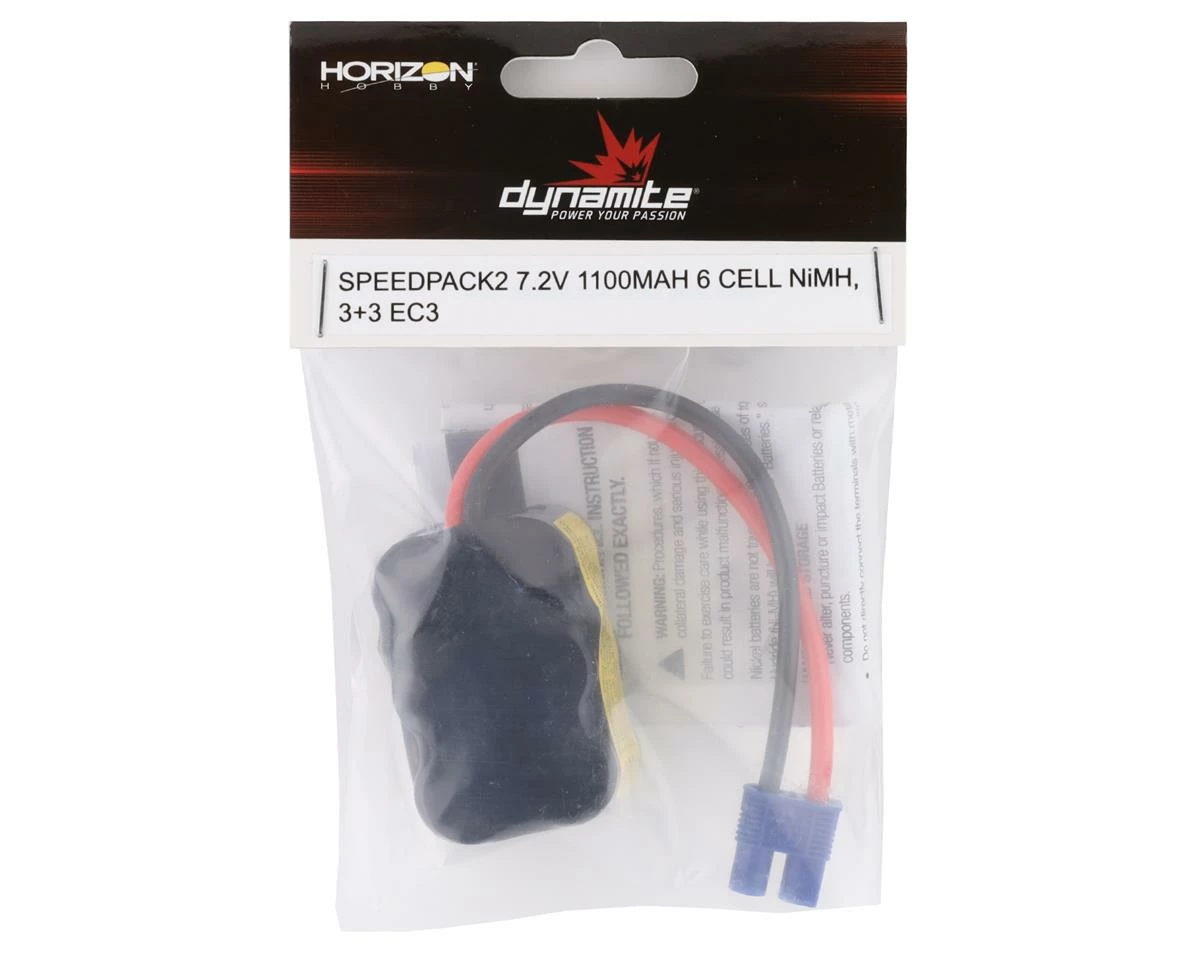 Dynamite "Speedpack2" 6-Cell NiMH Hump Pack W/EC3 Connector (7.2V/1100mAh) - Image 2