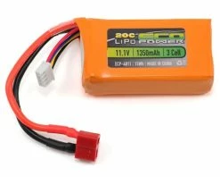 EcoPower "Electron" 3S LiPo 20C Battery (11.1V/1350mAh) W/T-Style Connector