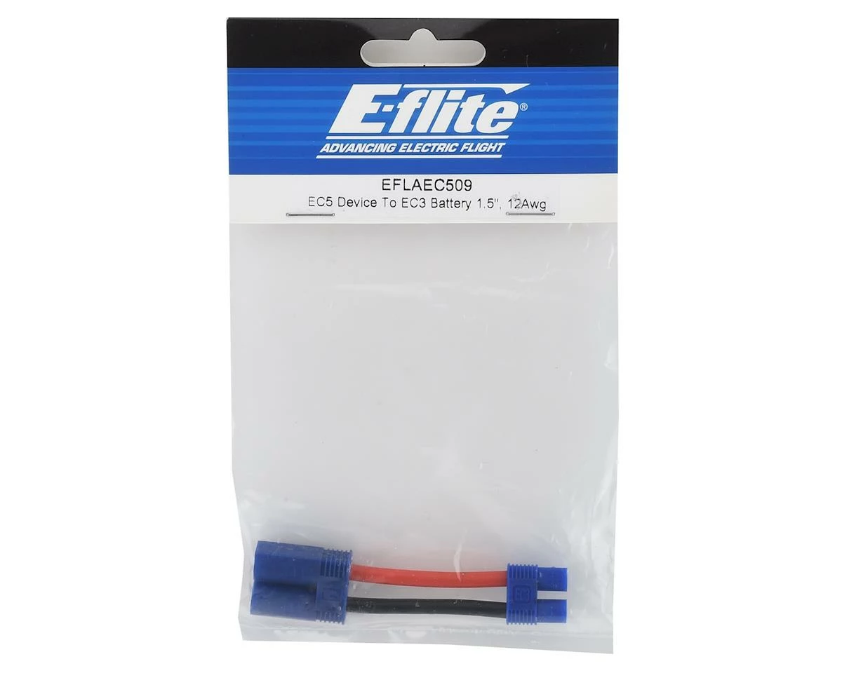 E-Flite EC5 To EC3 Connector Adapter (12AWG) (EC5 Male To EC3 Female) - Image 2