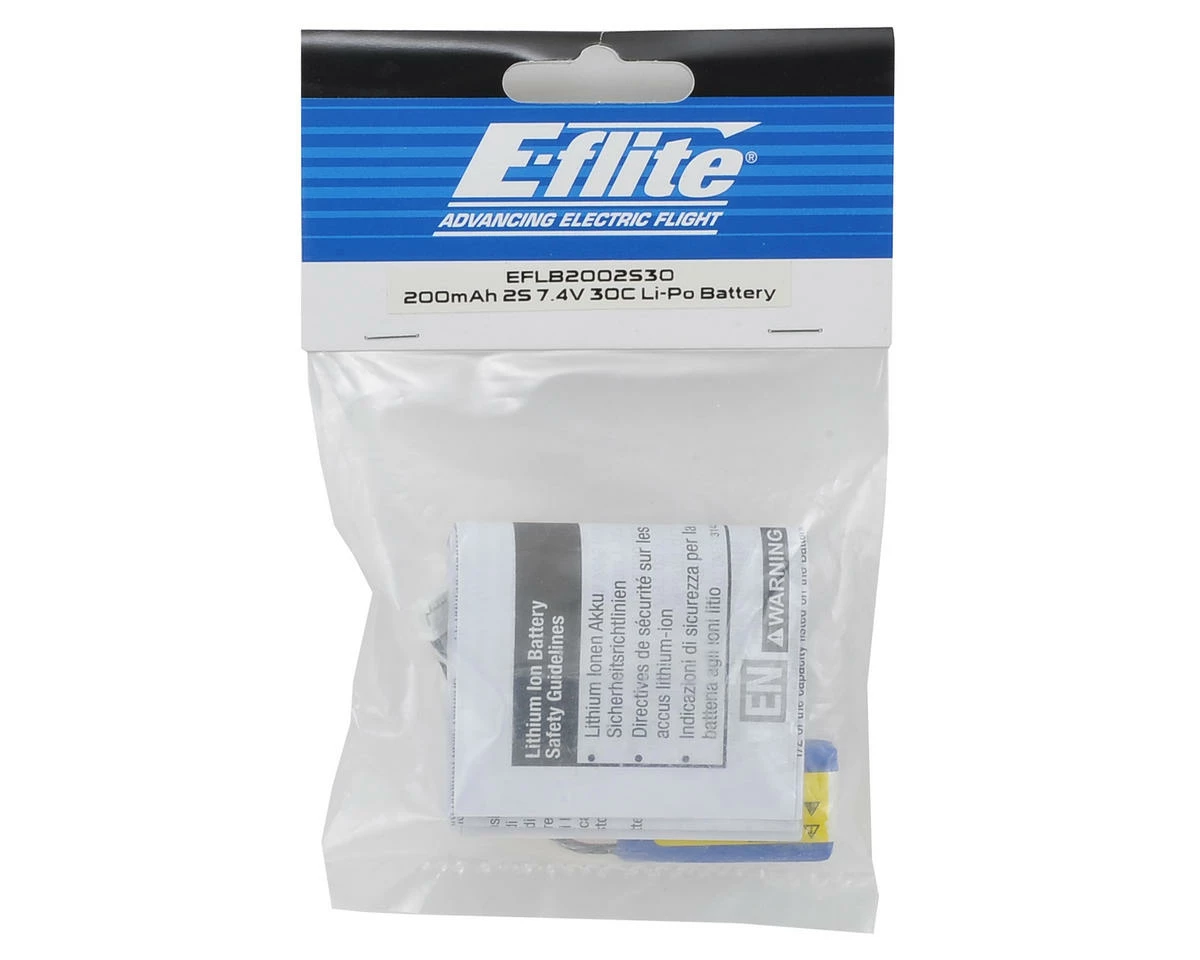 E-Flite 2S LiPo Battery Pack 30C (7.4V/200mAh) - Image 2