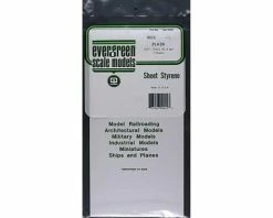 Evergreen Scale Models White Sheet .015 X 6 X 12 (3)