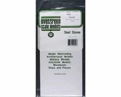 Evergreen Scale Models White Sheet .020 X 6 X 12 (3)