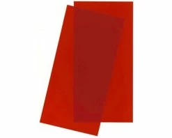 Evergreen Scale Models Red Transparent Sheet 6X12X.010 2 Pc