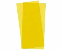 Evergreen Scale Models Yellow Transparent Sheet 6X12X.010 2 Pc