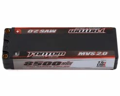 Fantom Pro Series HV MVS 2.0 2S LiPo 130C Battery (7.6V/8500mAh) W/5mm Bullets