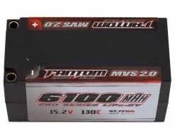 Fantom Pro Series HV MVS 2.0 LCG Shorty 4S LiPo 130C Battery (15.2/6100mAh) W/5mm Bullets