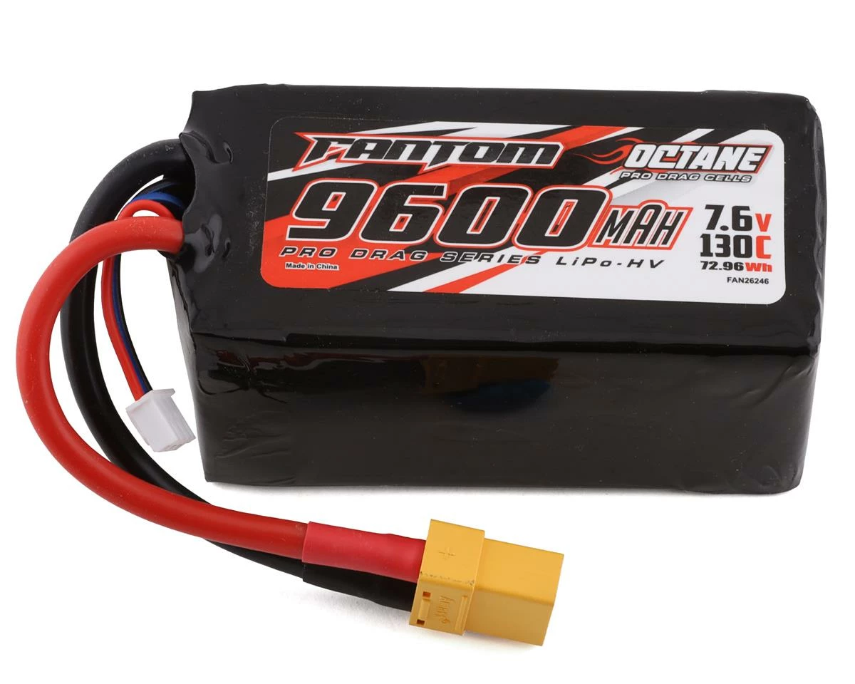 Fantom Pro Drag Octane HV 2S LiPo 130C Battery (7.6/9600mAh) W/XT90