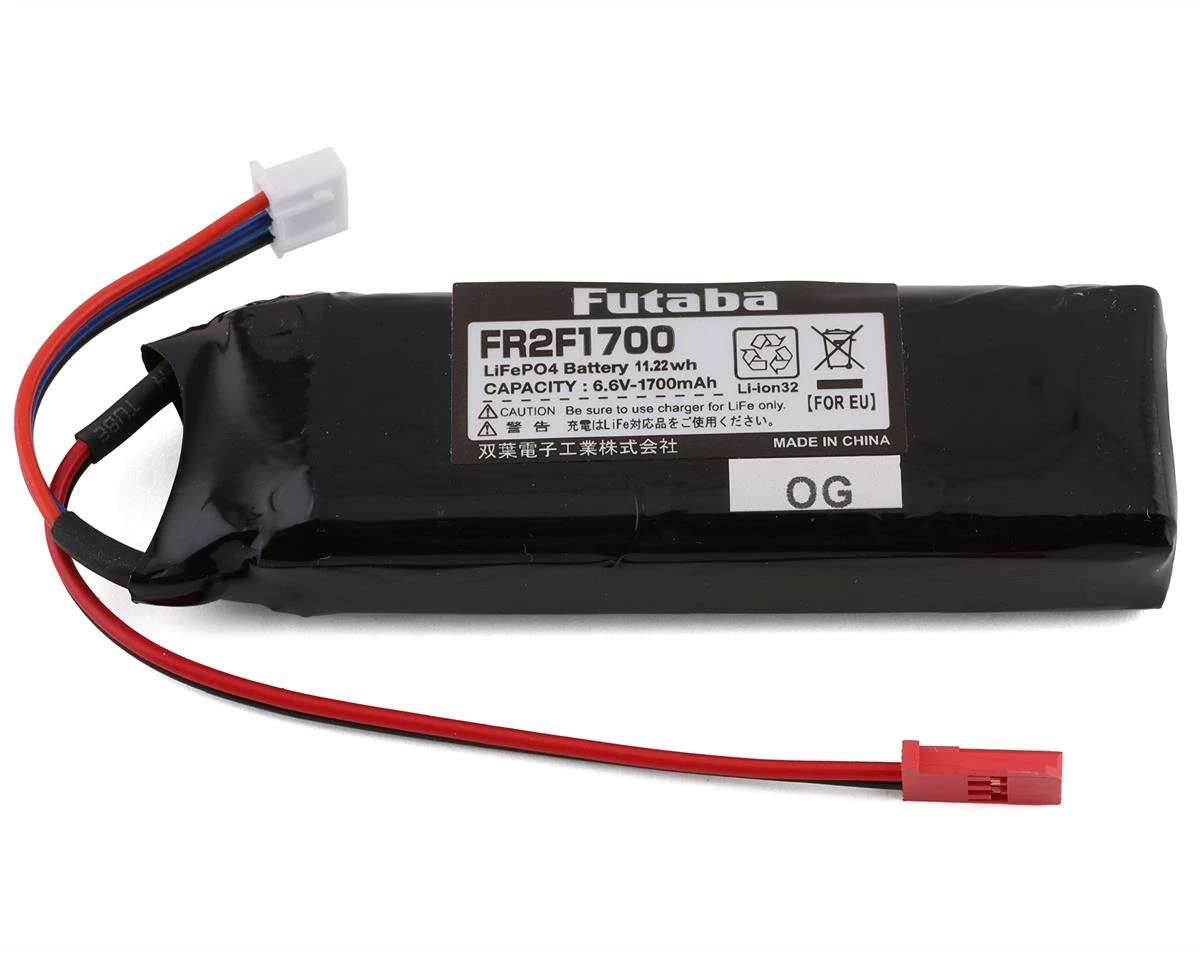 FUTABA 2S LiFe Flat Receiver Battery Pack (6.6V/1700mAh)