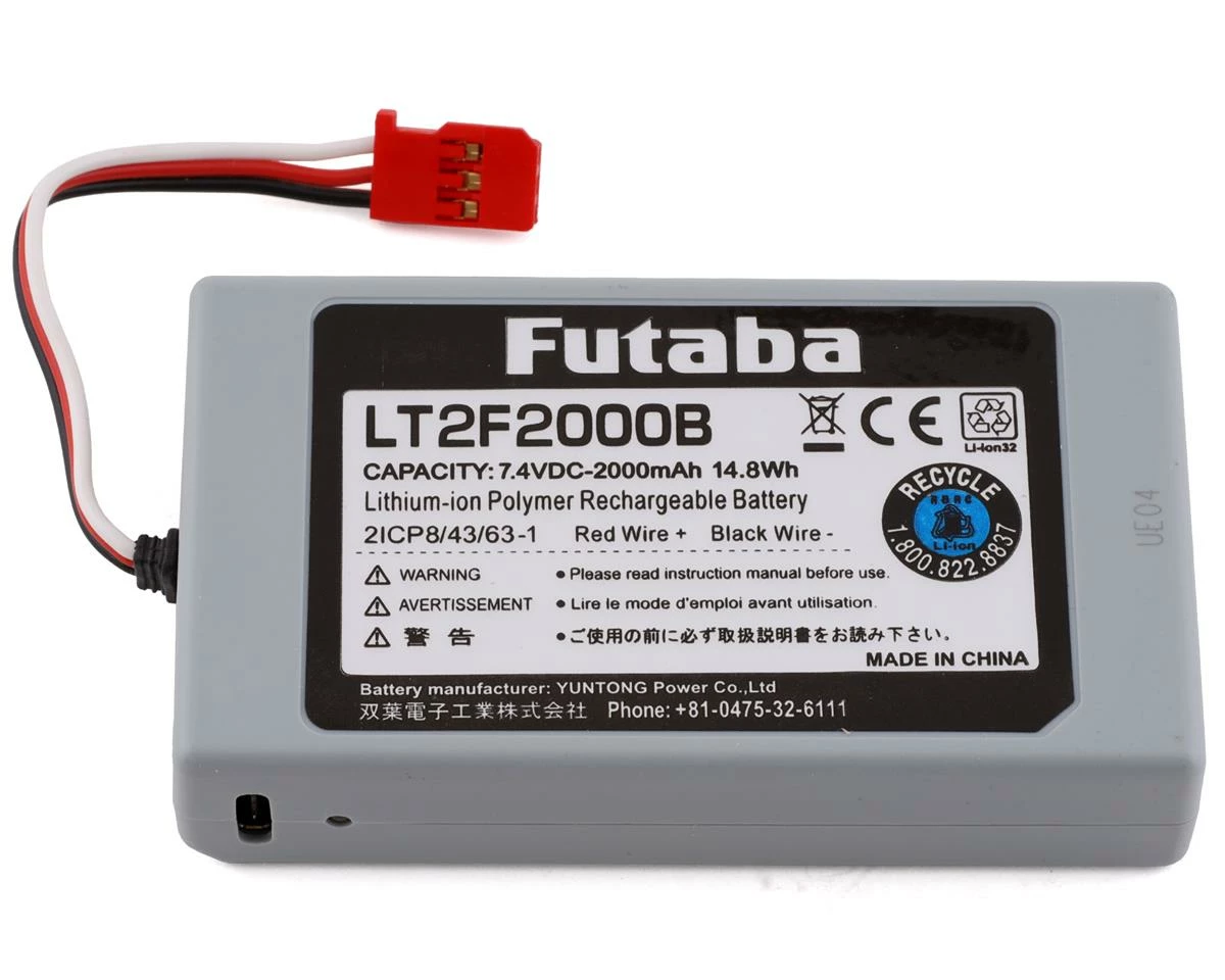 FUTABA 16IZ 2S LiPo Transmitter Battery (7.4V/2000mAh)
