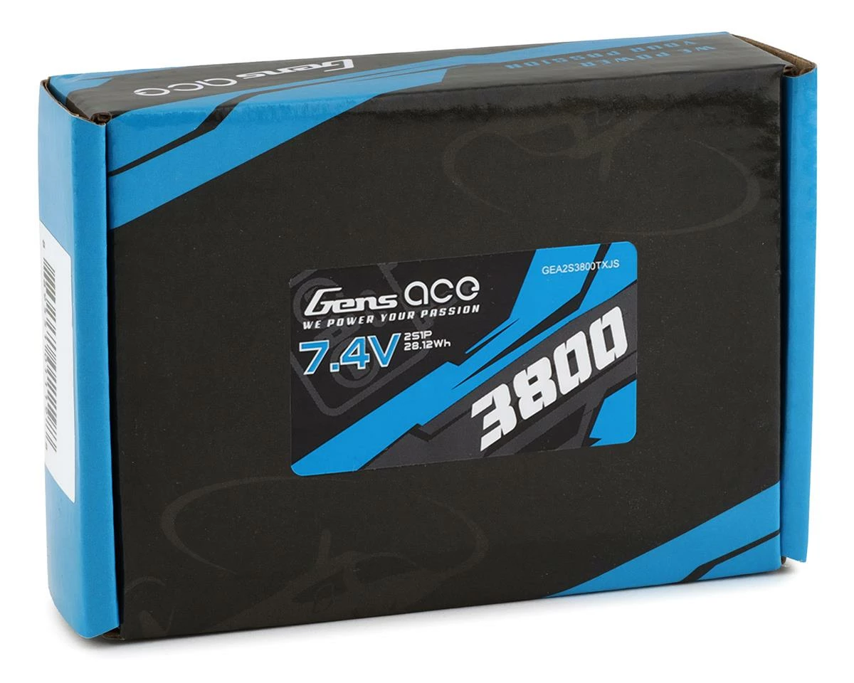 Gens Ace 2S LiPo Transmitter Battery (7.4V/3800mAh) W/JST Connector - Image 2