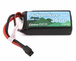 Gens Ace Dventure 3s LiHv Battery Pack 60C (11.4V/3600mAh) W/Universal Connector
