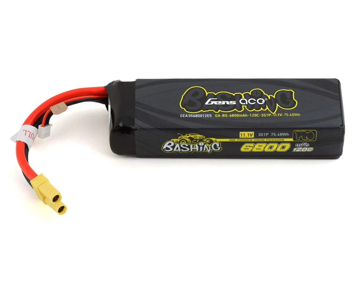 Gens Ace 3S Bashing Pro LiPo Battery Pack 120C (11.1V/6800mAh) W/EC5 Connector