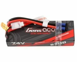 Gens Ace 2S LiPo Battery 60C (7.4V/5300mAh) W/EC3 Connector