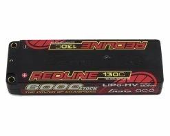 Gens Ace Redline 2S LiHV LiPo Battery 130C W/5mm Bullets (7.6V/6000mAh)