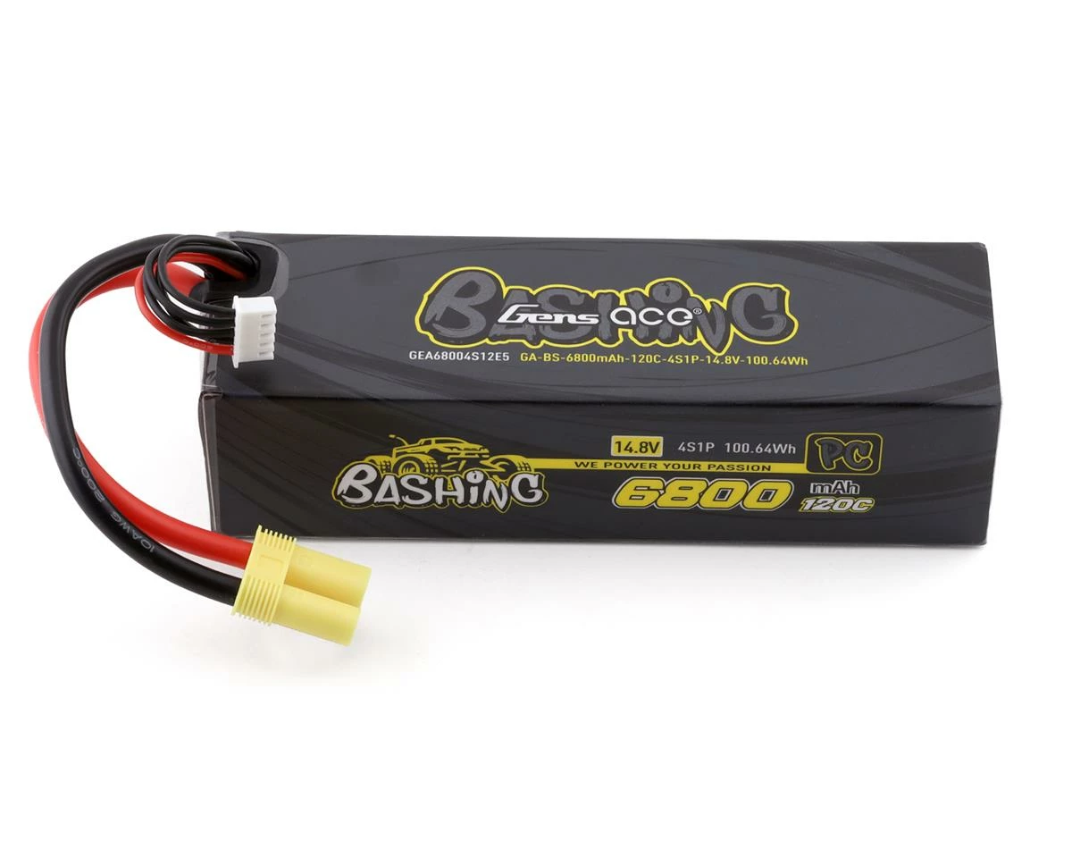 Gens Ace Bashing Pro 4s LiPo Battery Pack 120C (14.8V/6800mAh) W/EC5 Connector