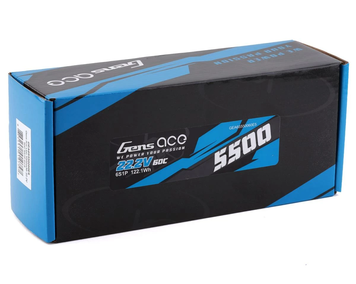 Gens Ace 6s LiPo Battery 60C W/EC5 Connector (22.2V/5500mAh) - Image 2