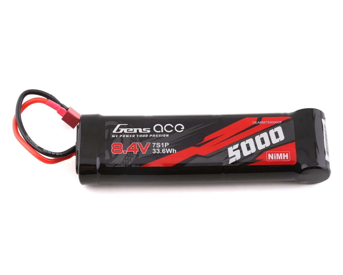 Gens Ace 7 Cell 8.4V NiMh Flat Battery (5000mAh) W/T-Style Connector