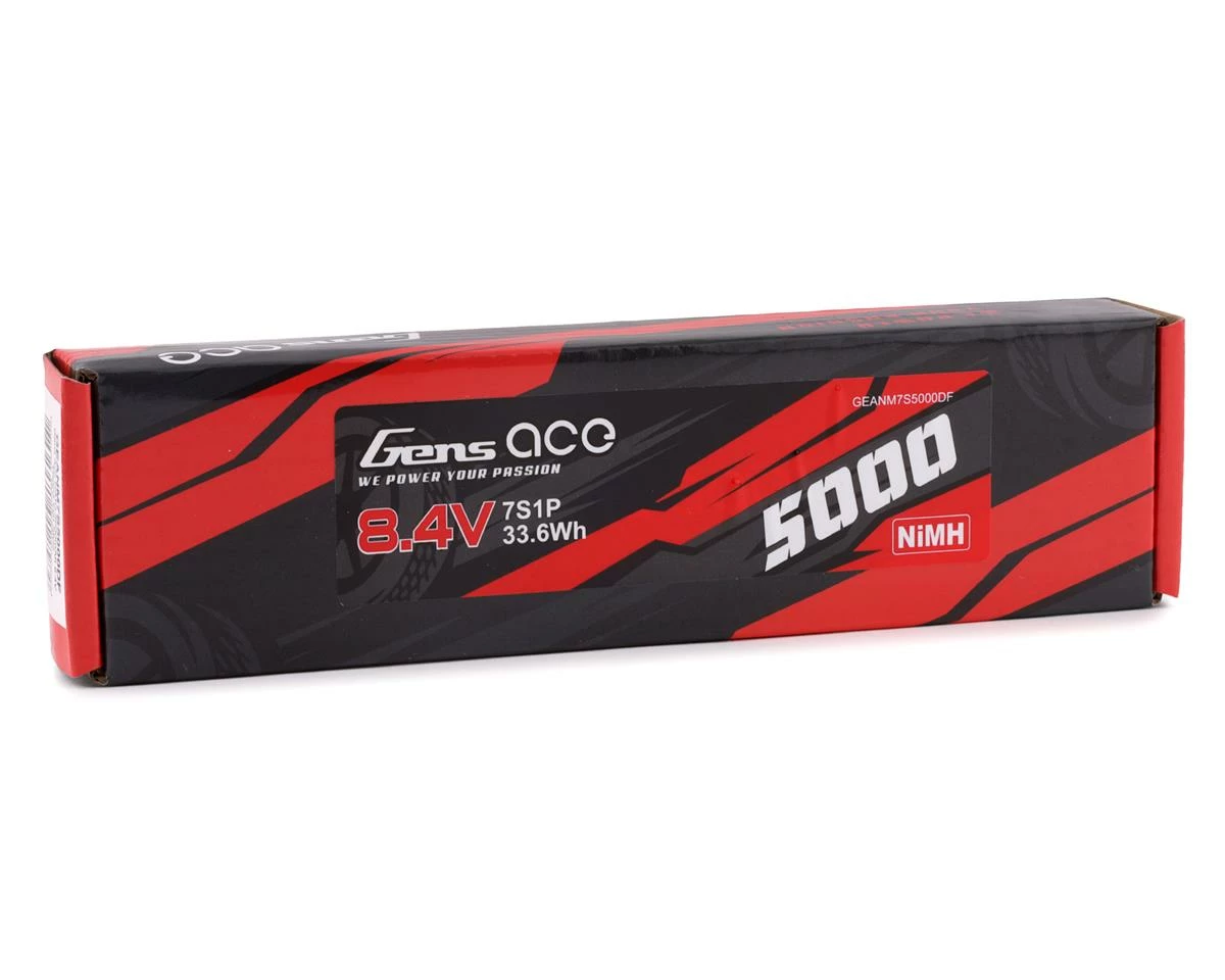 Gens Ace 7 Cell 8.4V NiMh Flat Battery (5000mAh) W/T-Style Connector - Image 2