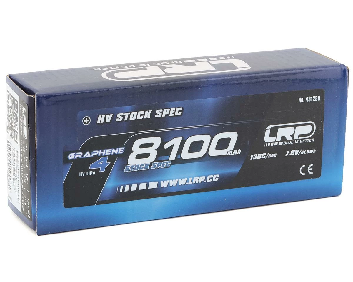 LRP 2S 135C LCG Graphene-4 P5-HV LiPo Battery (7.6V/8100mAh) - Image 2