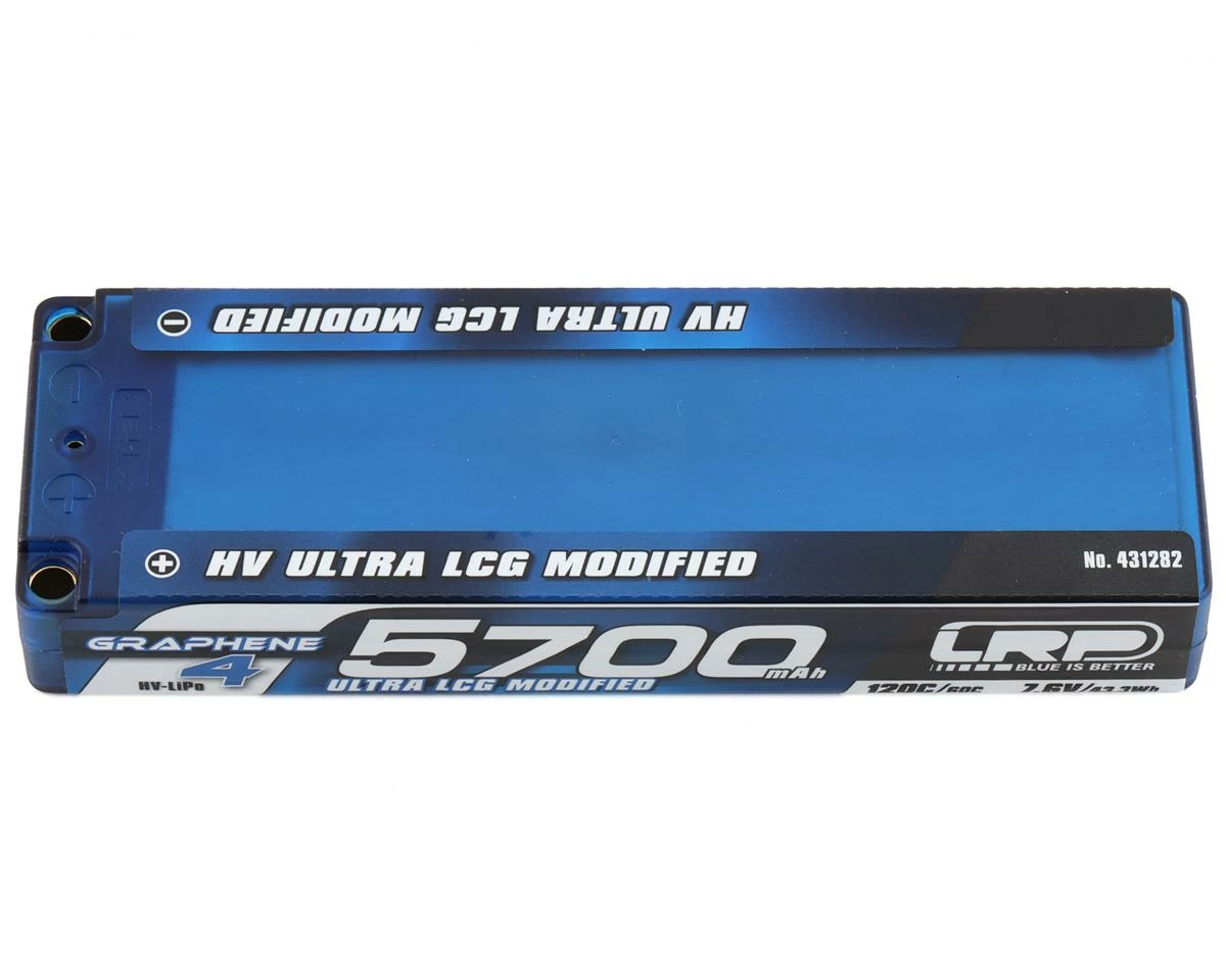 LRP 2S 120C LCG Graphene-4 P5-HV LiPo Battery (7.6V/5700mAh)