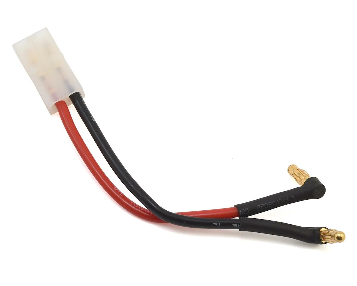 LRP LiPo Hardcase Wire Adapter (4mm Male Bullet To Tamiya Plug)