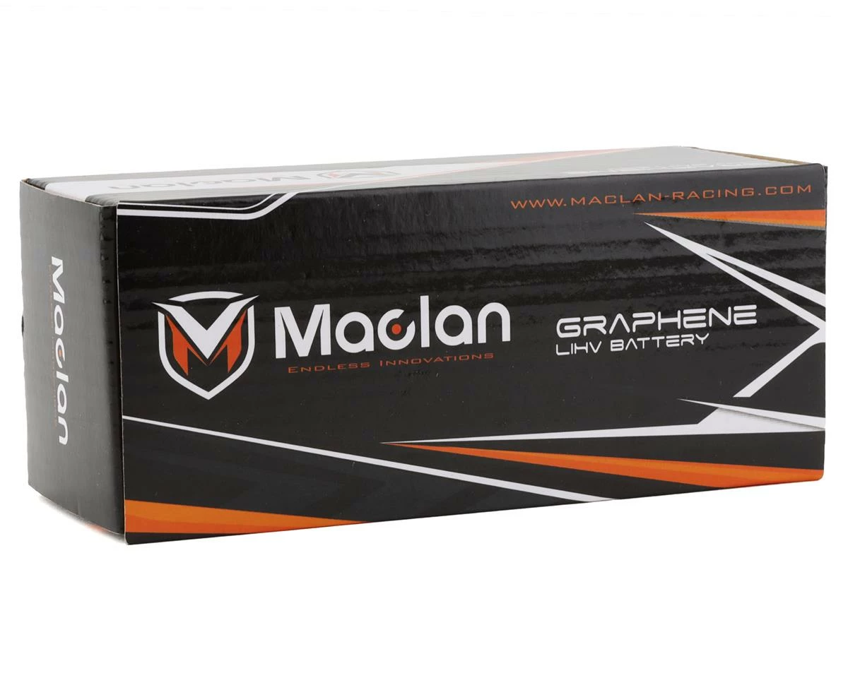 Maclan HV Graphene V4 4S Shorty LiPo Battery W/5mm Bullets (14.8V/6400mAh) - Image 3