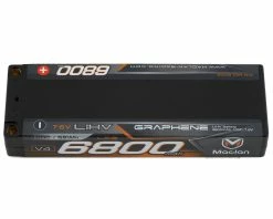 Maclan HV Graphene V4 2S LiPo LCG Battery W/5mm Bullets (7.6V/6800mAh)