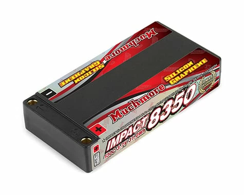 Muchmore Impact FD4 1S 1/12 LiPo Battery Pack 130C (3.7V/8350mAh) W/5mm Bullets