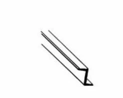 Plastruct ZFS-8 1/4" Styrene Zee Bar (5)