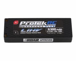 Protek RC 2S 130C Low IR Si-Graphene + HV LCG LiPo Battery (7.6V/6300mAh) W/5mm Connectors (ROAR Approved)