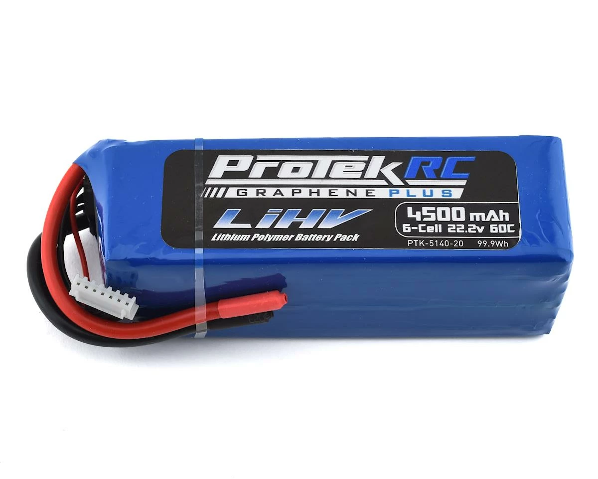 Protek RC 6S 60C Si-Graphene + HV LiPo Battery (22.2V/4500mah)