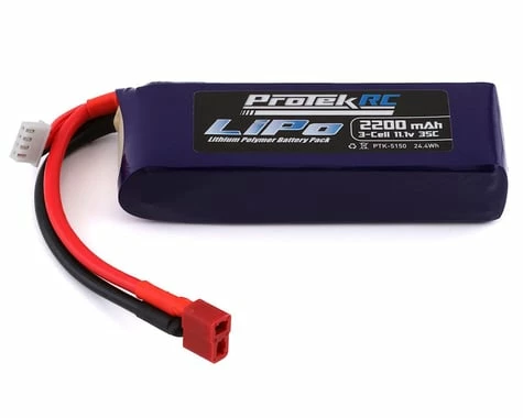 Protek RC 3S 35C Supreme Power LiPo Battery (11.1V/2200mAh) (Engine Heater) W/T-Style Connector