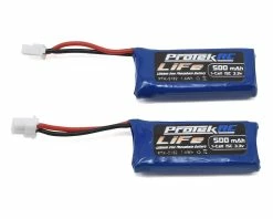 Protek RC 2x1S Sport Race 15C Stick LiFe Battery (3.3V/500mAh) (Kyosho Mini-Z)
