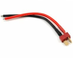 Protek RC -Style Ultra Plug Male Device Pigtail (10cm, 14awg Wire) (1)