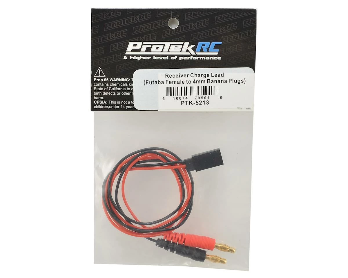 Protek RC Ceiver Charge Lead (Futaba Female To 4mm Banana Plugs) - Image 2